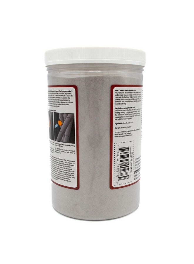 أوكسبو حمام غبار أوكسبو بوف! لحيوانات الشنشيلة، غبار أزرق طبيعي ١٠٠٪ لحيوانات الشنشيلة، والديغو، والجربوع، والهامستر، للعناية بالحيوانات الصغيرة، مسحوق غبار طبيعي، عبوة ٢.٥ رطل - Image 4