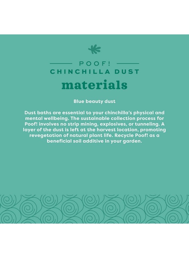 أوكسبو حمام غبار أوكسبو بوف! لحيوانات الشنشيلة، غبار أزرق طبيعي ١٠٠٪ لحيوانات الشنشيلة، والديغو، والجربوع، والهامستر، للعناية بالحيوانات الصغيرة، مسحوق غبار طبيعي، عبوة ٢.٥ رطل - Image 3