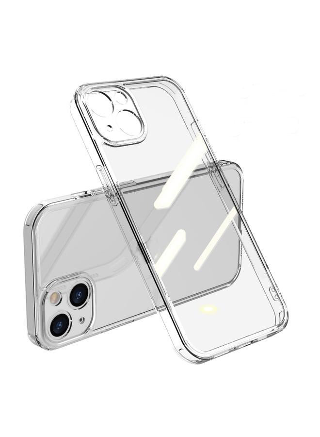 اس-توب جراب لهاتف iPhone 13 مصنوع من زجاج مقوى شفاف عالي الجودة + جراب مقاوم للصدمات من مادة TPU - Image 1