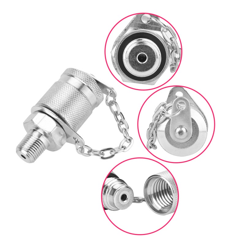 محول اختبار هيدروليكي G1/4 G3/8 G1/8 من الفولاذ الكربوني 63 ميجا باسكال ضغط عالي - إحكام موثوق للكشف عن ضغط النظام الهيدروليكي - Image 4