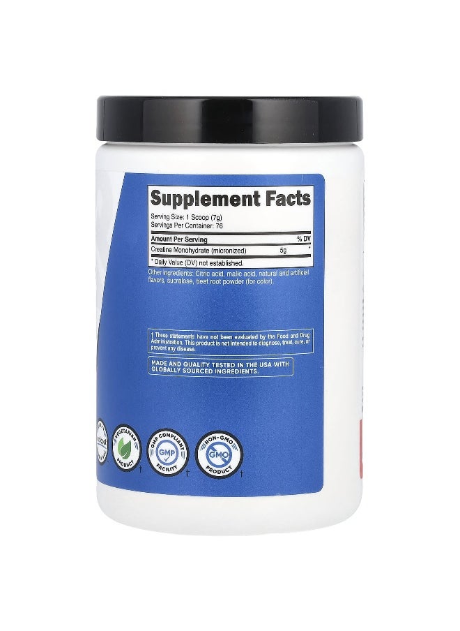 Nutricost Nutricost, Performance, Creatine Monohydrate, Fruit Punch, 1.1 lbs (500 g)  - Image 2