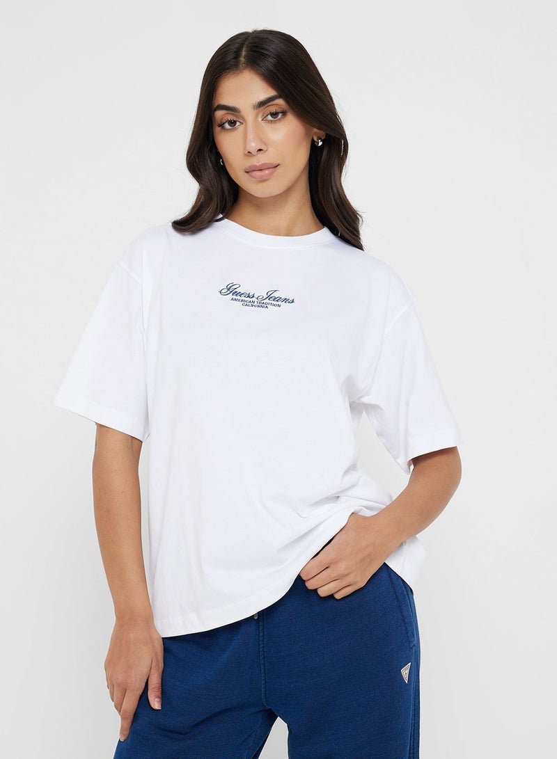 GUESS Logo Detail Oversized T-shirt - Image 1