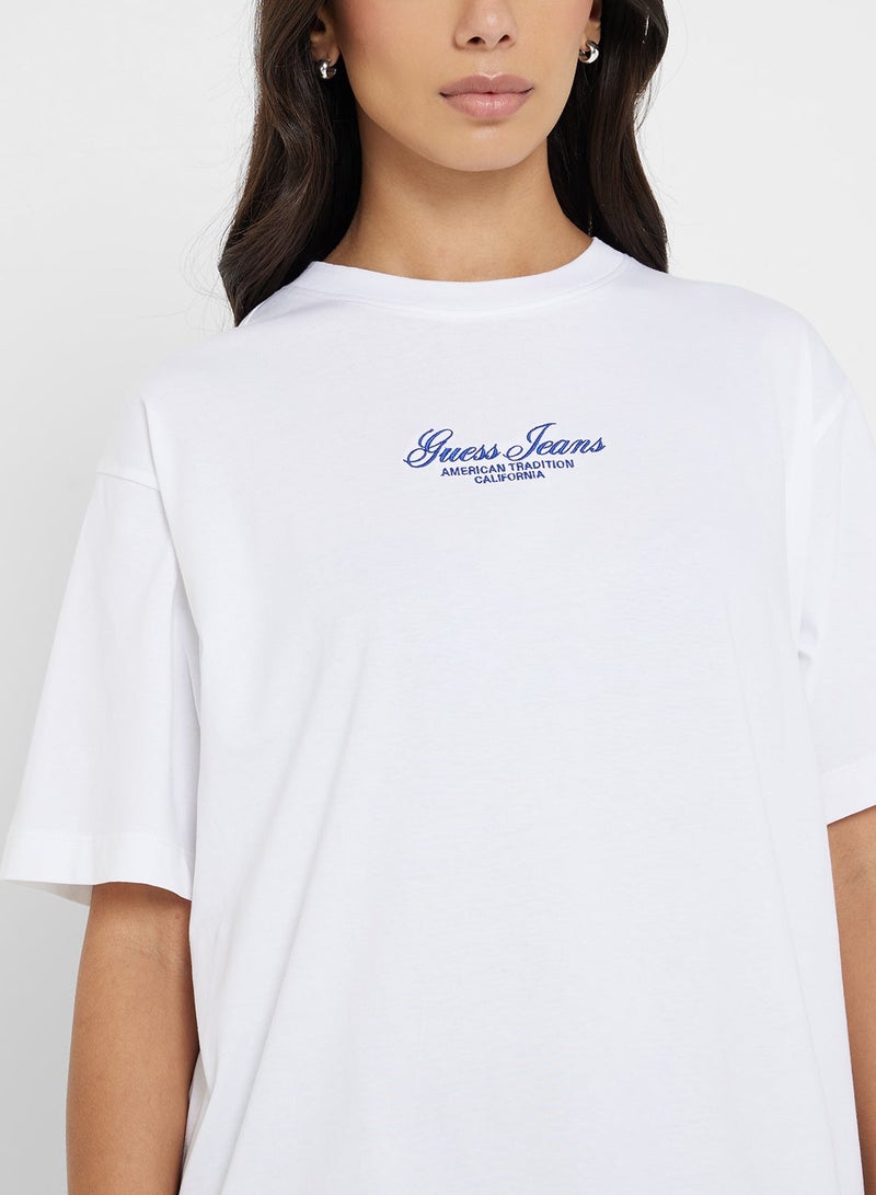 GUESS Logo Detail Oversized T-shirt - Image 3
