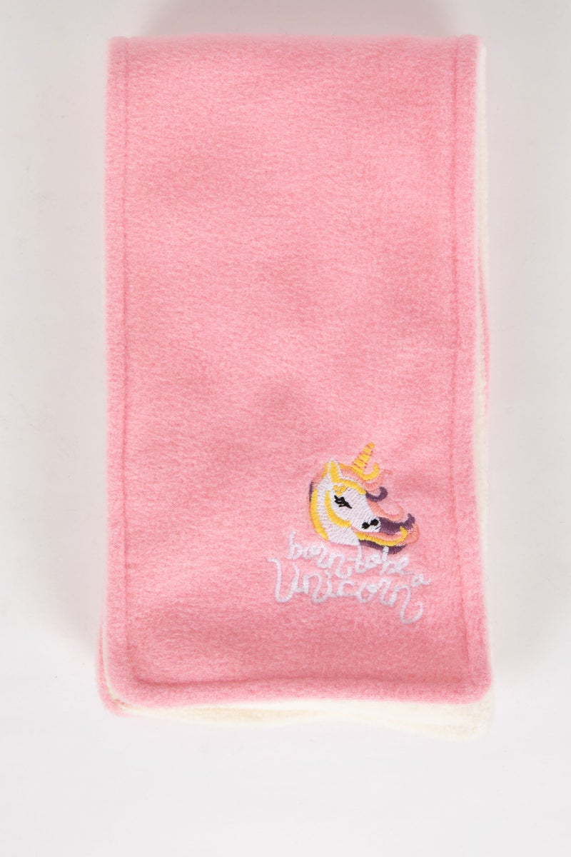 DeFacto Baby Girl 2 Piece Fleece Scarf Beret Set - Image 2