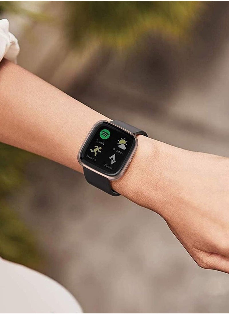 Screen Protector Case, Fit for Versa 2 Case, Ultra-Thin Slim Soft TPU Protective Case All-Around Full Cover Bumper Shell for Versa 2 Smart Watch 3 Pack - Image 4