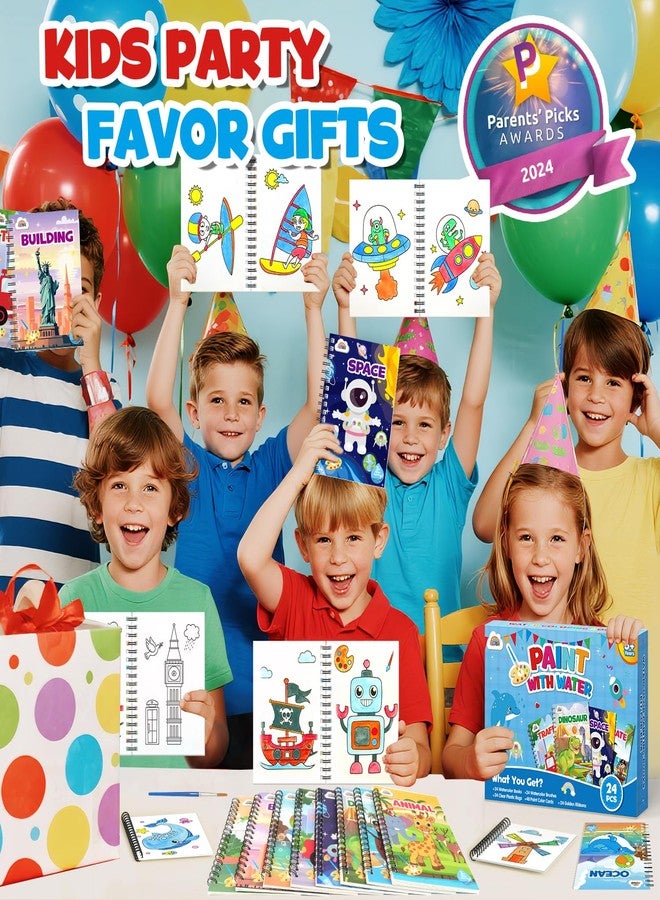 ZMLM 24 Water Coloring Books for Kids Party Favors - Bulk Mini Coloring Books for Kids Ages 4-8,Small Birthday Goodie Bag Stuffers School Teacher Return Gift Art Crafts Classroom Prizes (Boy) - Image 4