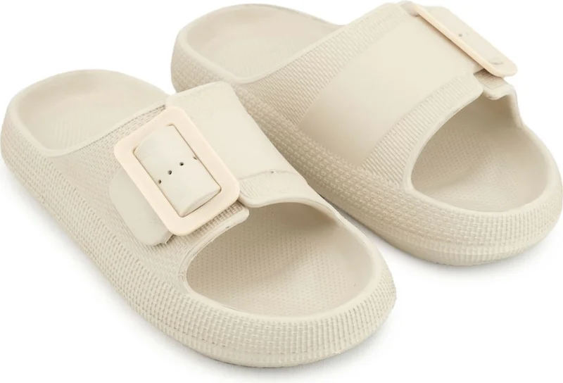 Gezer Women's Summer Single Buckle Adjustable Eva Bathroom Garden Pool Beach Slippers