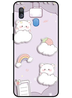 Protective Case Cover For Samsung Galaxy A40 Smart Series Printed Protective Case Cover for Samsung A40 Cat & Clouds