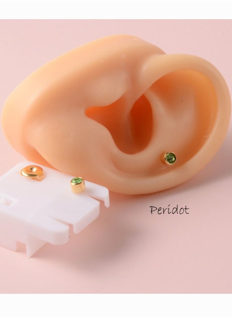 GoodBuy - Set of three sterelized medical small earings piercing for girls and babies - Image 1