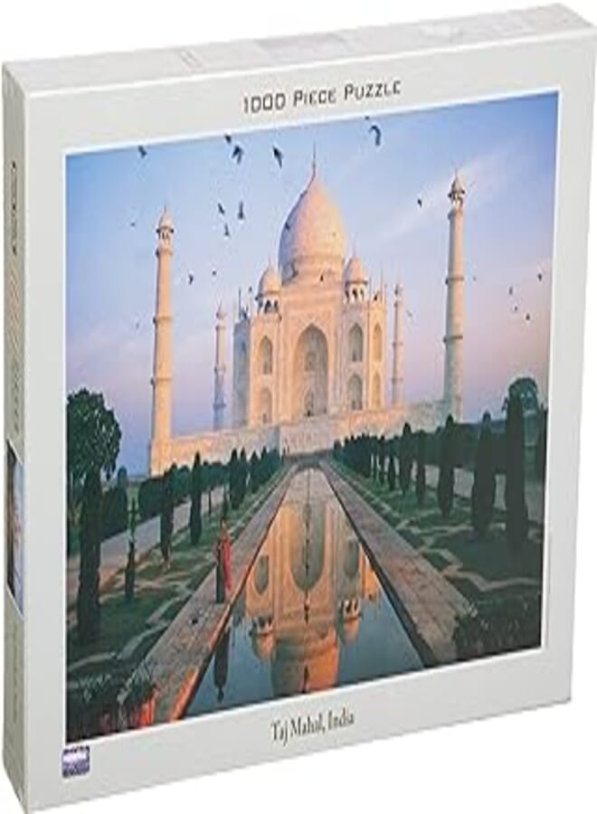 1000 Piece Jigsaw Puzzle, 19.6" X 29.5" - Ta Mahal, India