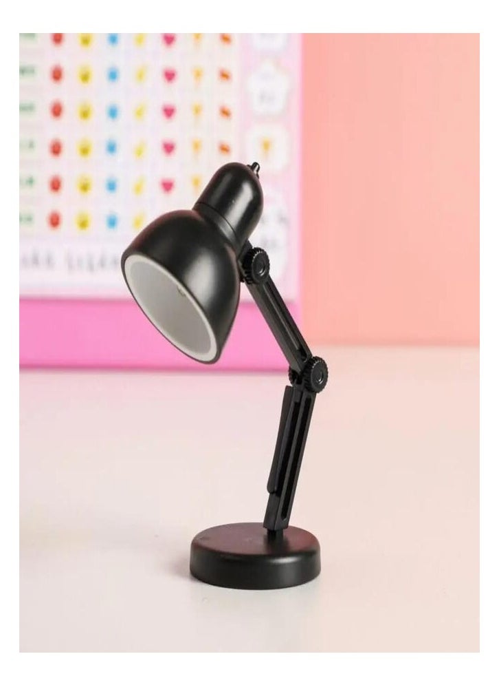 Generic Mini Foldable Led Desk Lamp with Clip on Book Night Light (Black) 