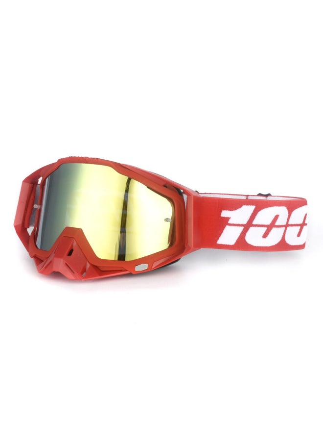 20 Red Frame Red Nose-red Film Spot Mt Helmet Goggles Outdoor Sports Cycling Glasses Off-road Motorcycle Windproof Ski Goggles