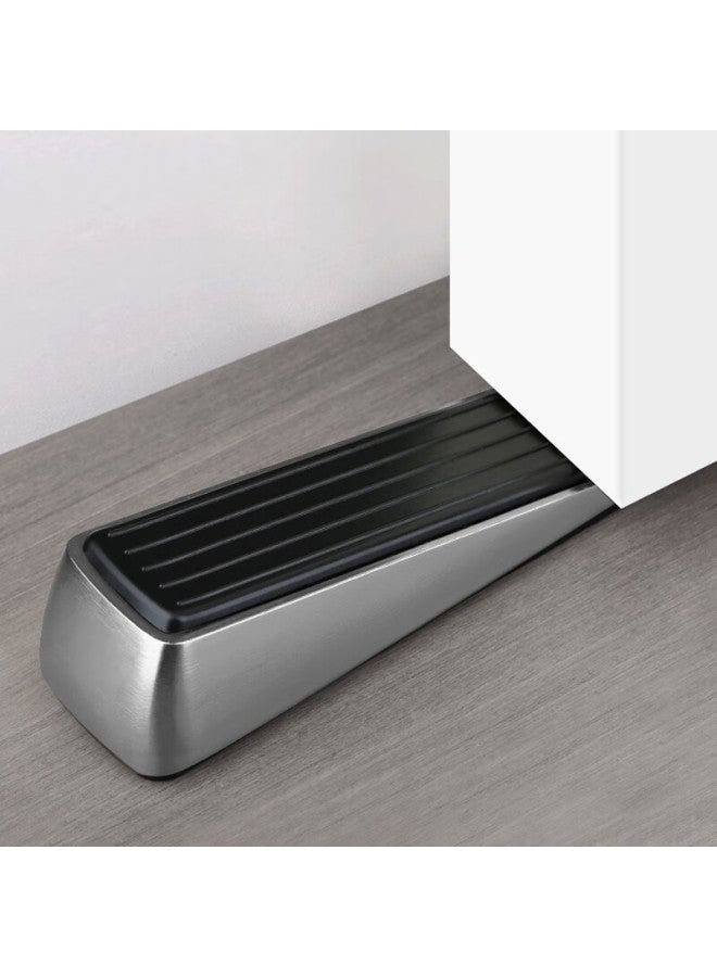 JAJALIN Jajalin Door Stopper, Travel Card Door Stopper, Hotel Door Stopper, Stainless Steel Travel Accessory, Brushed Finish  - Image 2
