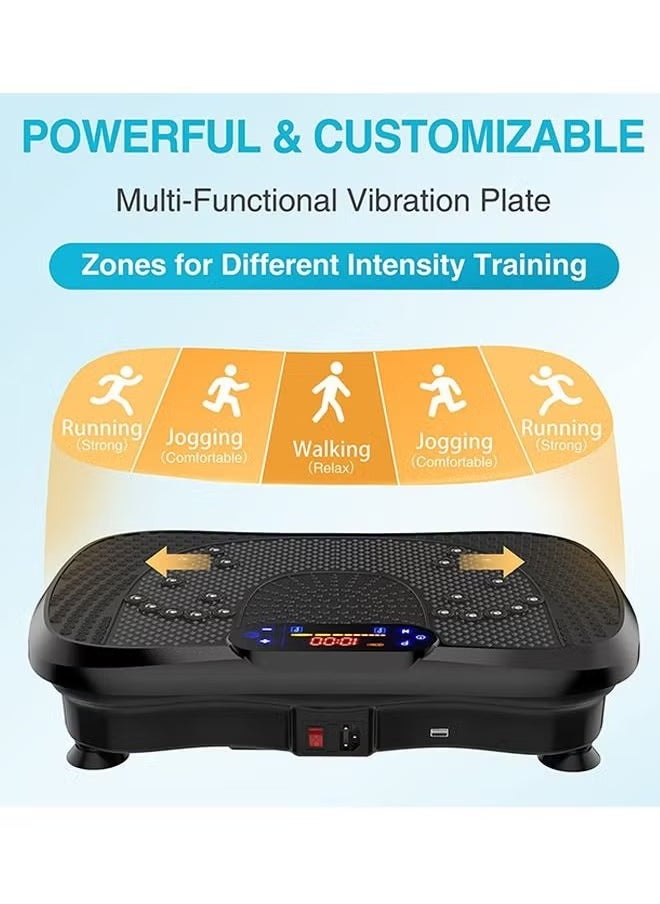 ASIV - Vibration Plates, Vibration Fitness Exercise Machine for Home Use, with Bluetooth Speaker, 5 Program Modes, 2 Resistance Bands, Vibration Fitness Trainer, 330lb Max Load - Image 1
