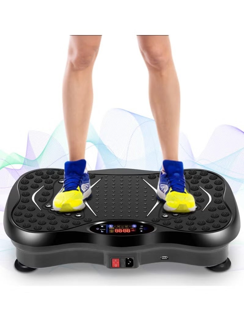 ASIV - Vibration Plates, Vibration Fitness Exercise Machine for Home Use, with Bluetooth Speaker, 5 Program Modes, 2 Resistance Bands, Vibration Fitness Trainer, 330lb Max Load - Image 1