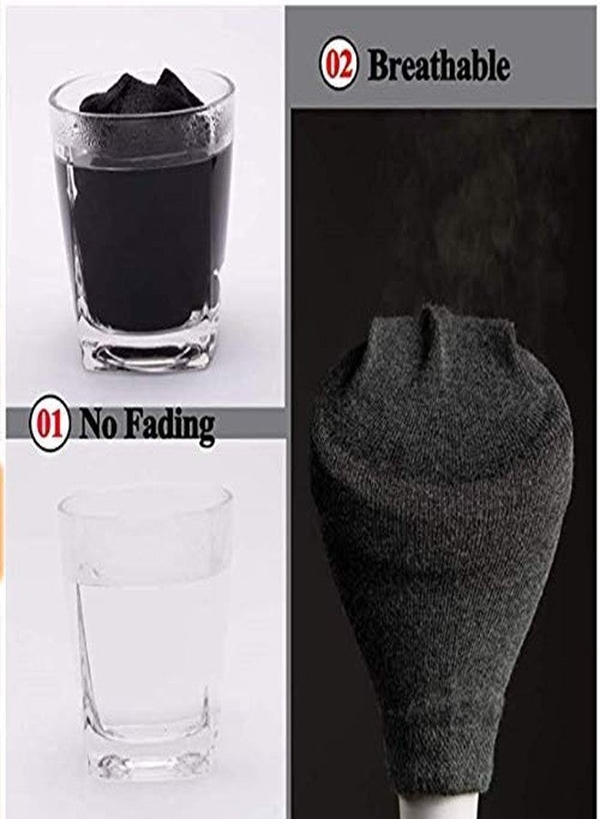 VINSON Boys' & Girls' Cotton Plain Ankle Length School Socks (Black)-(Pack of 10) - Image 3