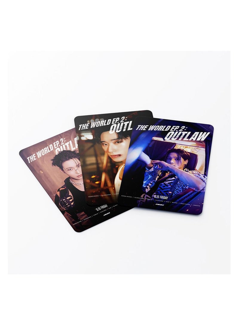 Generic 55 Pieces Of ATEEZ New Album THE WORLD EP.2:OUTLAW Lomo Card Collection Card Photo Card  - Image 4