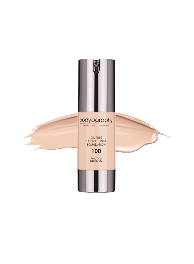 Bodyography Natural Finish Foundation LightNeutral 100 OilFree AntiAging Salon Foundation with Vitamin E C PhotoReady SkinPerfecting Coverage Vegan GlutenFree ParabenFree - Image 3