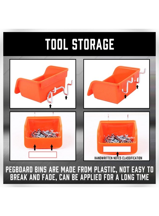 HORUSDY 150-Piece Pegboard Hooks Assortment, Pegboard Accessories with Pegboard Bins for Organizing Various Tools - Image 3