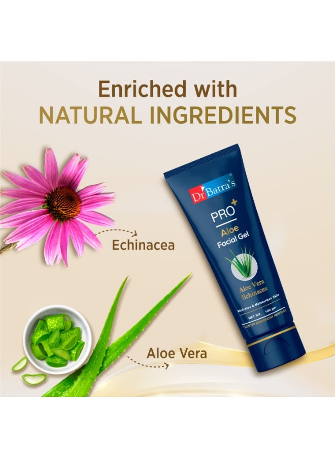 Dr Batra's Pro+ Aloevera Facial Gel 100 Gm Enriched With Natural Extract And SPF 30 Sun Protection Cream For All Skin Types-100 Gm - Image 4