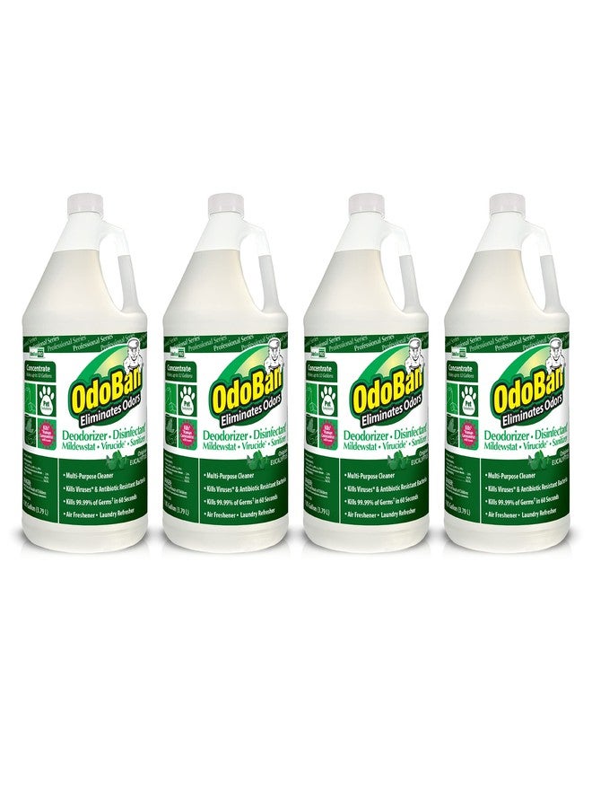 OdoBan Professional Disinfectant and Odor Eliminator Concentrate, 4 Gallons, Original Eucalyptus Scent - Image 1