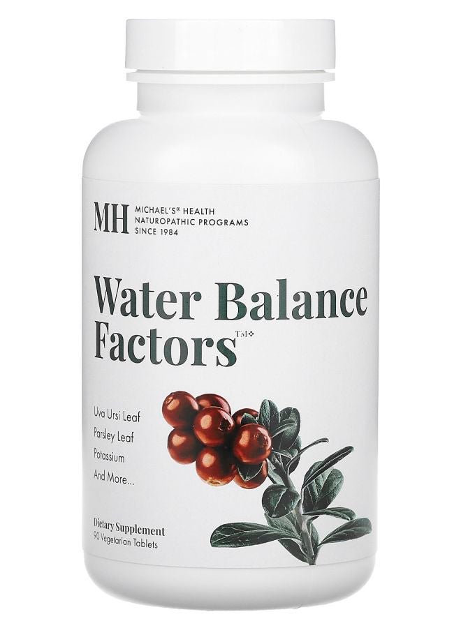 Michael's Naturopathic Water Balance Factors 90 Vegetarian Tablets - Image 1