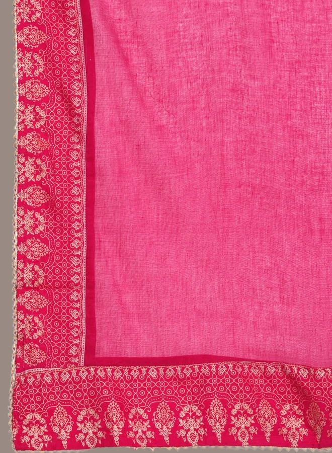 ISHIN  Ethnic Motifs Printed Sequined Kurta With Sharara & Dupatta for Women | Best Price UAE