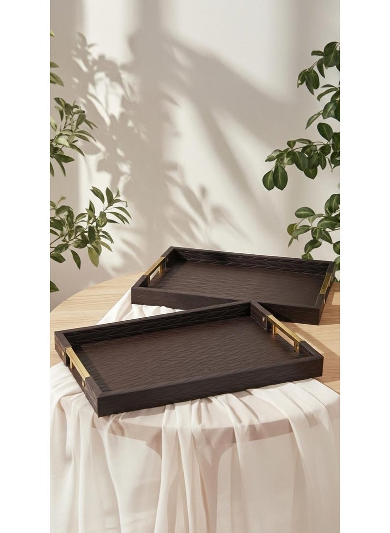 Luxury serving tray set - Image 1