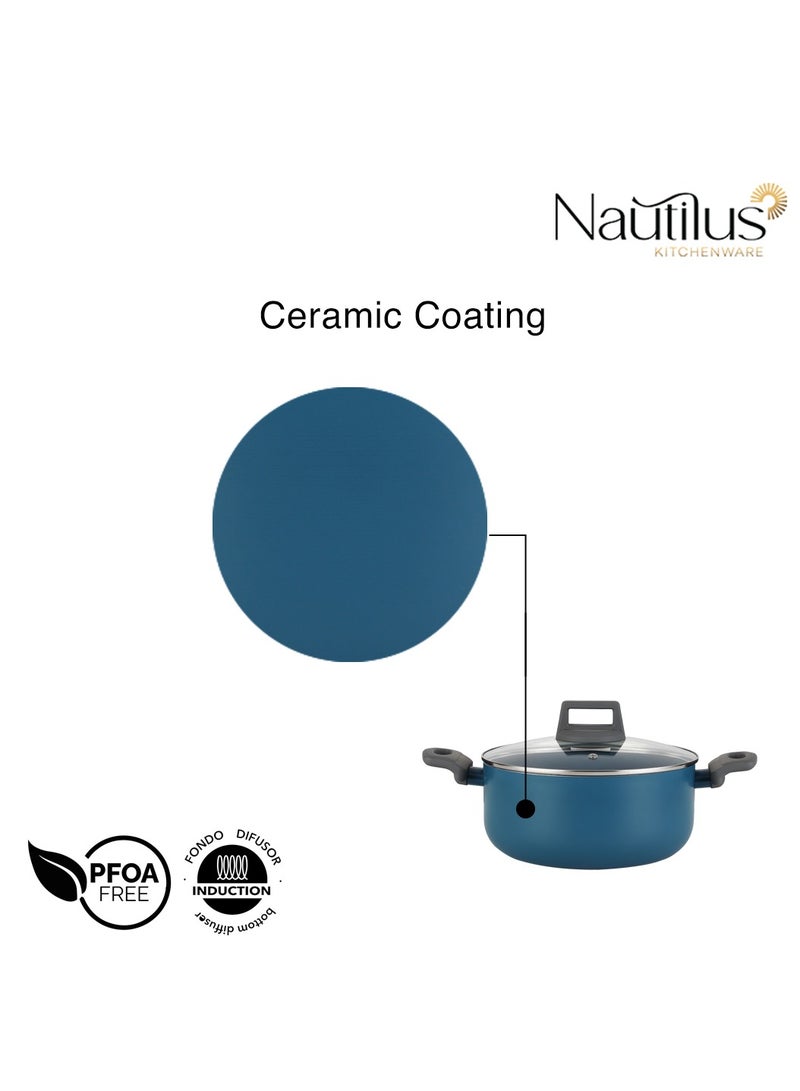 nautilus Nautilus  Casserole 28 x 12Cm With G Lid, Scratch and Abrasion Resistance  - Image 4