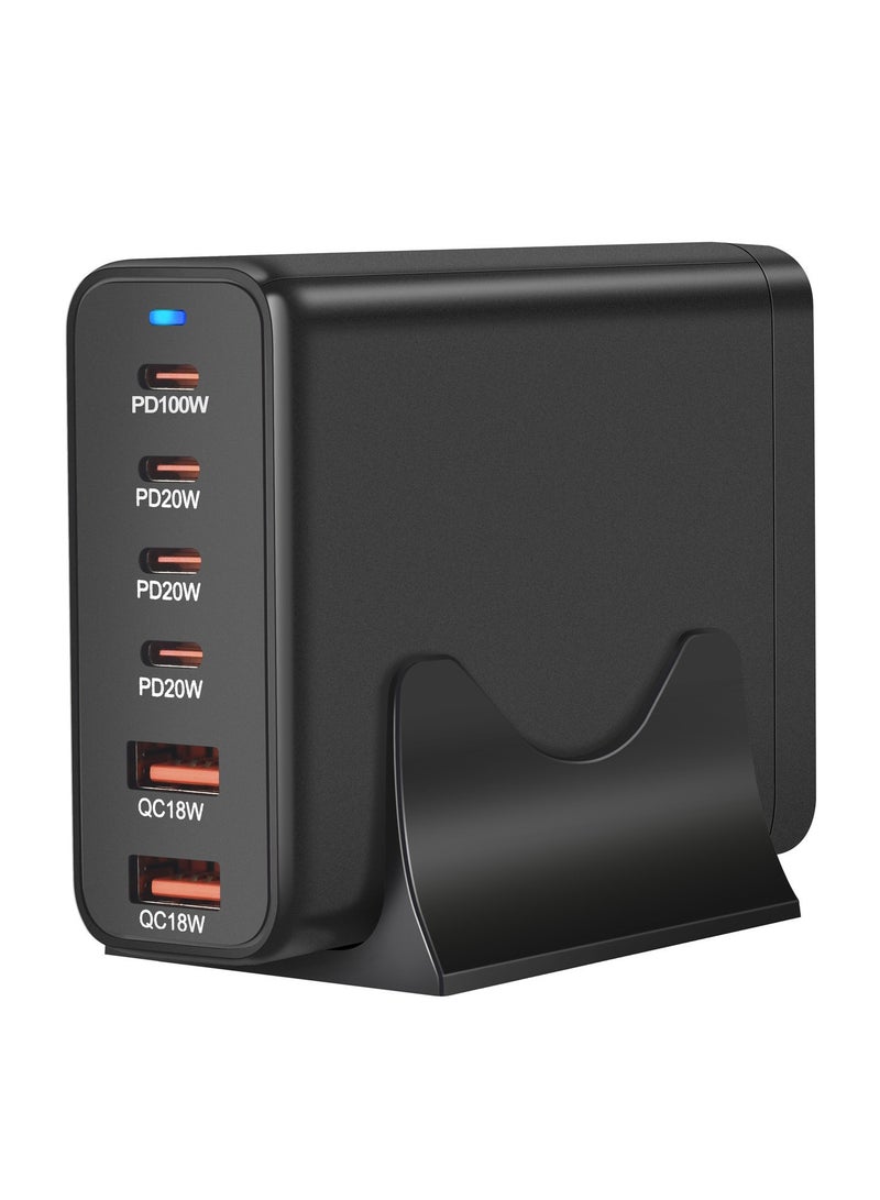 General USB C Fast Charger Block 200W: 6 Port USB Charging Station Hub Brick - Dual PPS PD 100W Laptop Wall Charger Power Adapter for MacBook Pro DELL HP Surface iPad iPhone Samsung  - Image 4
