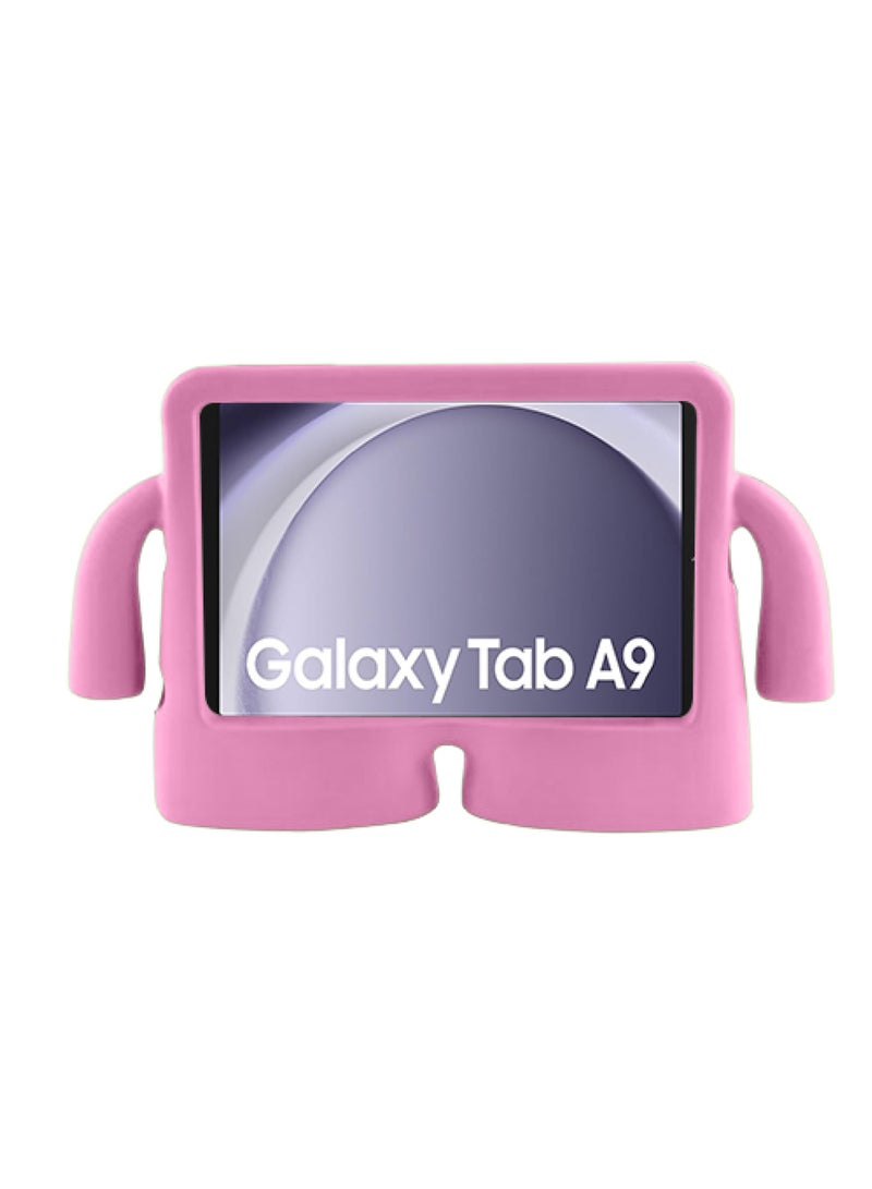 Soft Stand Shockproof Silicone Kids Child Tablet Cover for Samsung Galaxy Tab A9-Pink