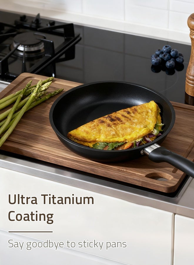 Sharpdo Non-Stick Cookware Set, Non-toxic Healthy Aluminum Pots And Pans Kitchen Cooking Set with Frying Pans Set, Saucepans,Steamer PFOA Free Grey - Image 4