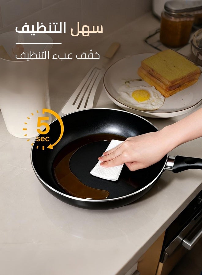 شاربدو طقم أواني طهي غير لاصقة من شاربدو مكون من 18 قطعة، مصنوع من الألومنيوم الصحي غير السام، طقم أدوات مطبخ للطبخ يتضمن مقالي وأواني صلصة وقدر بخار، خالي من حمض البيرفلوروكتانويك (PFOA)، لون رمادي. - Image 5