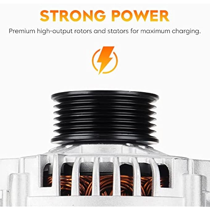 AEagle New Alternator for Nissan Sentra 2002 2003 2004 2005 2006 1.8L 1.8, 23100-4Z400, 23100-4Z40B, LR180-769, LR180-769B, LR180-769F, 400-44100 - Image 2