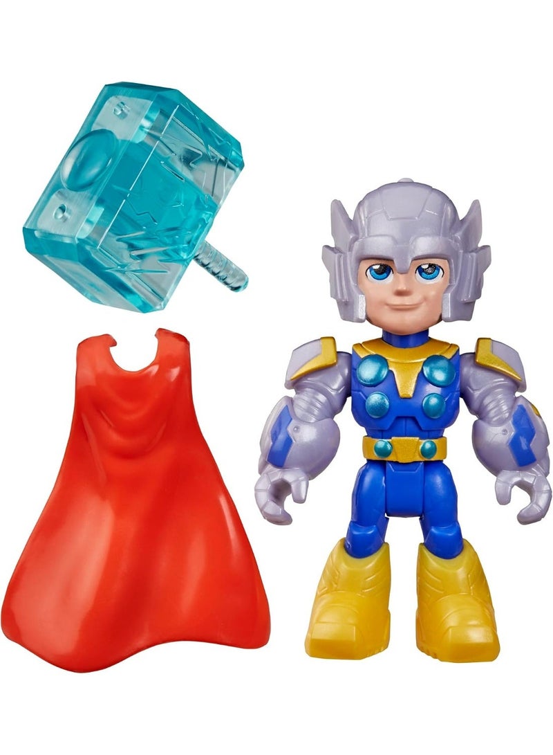 Marvel Super Hero Adventures Thor Action Figure Toy with Accessory, 3-Inch (7.6 cm) - Image 2
