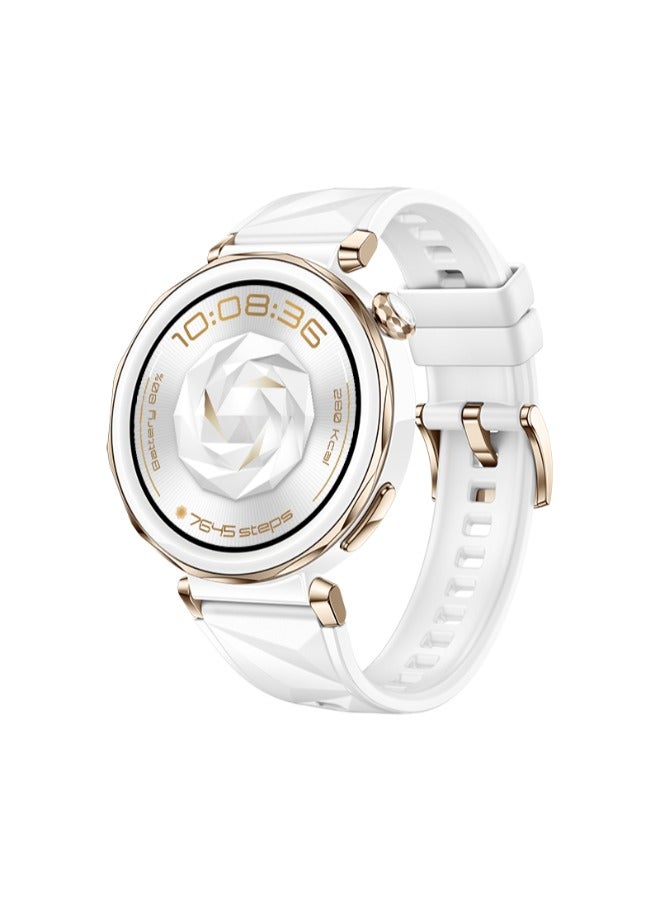 HUAWEI WATCH GT5 Pro 42mm Smartwatch, up to 14 Days Battery Life, All-new Running and Cycling Sports Smart Watch, Sharp-Edged Design, Health Tracking, Compatible with iOS and Android White Fluoro White - Image 1