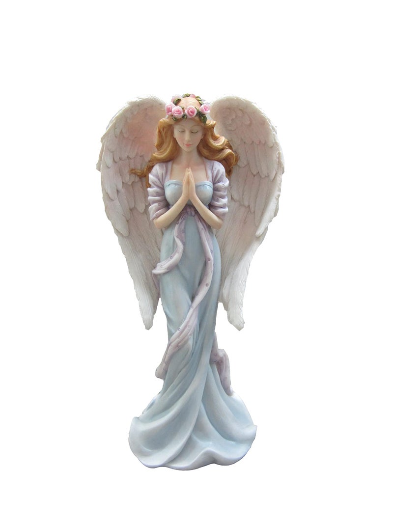 DWK Serenity Standing Praying Angel Statue Sympathy Gift Guardian Angel Sculpture Home Decor Condolence Gifts  11