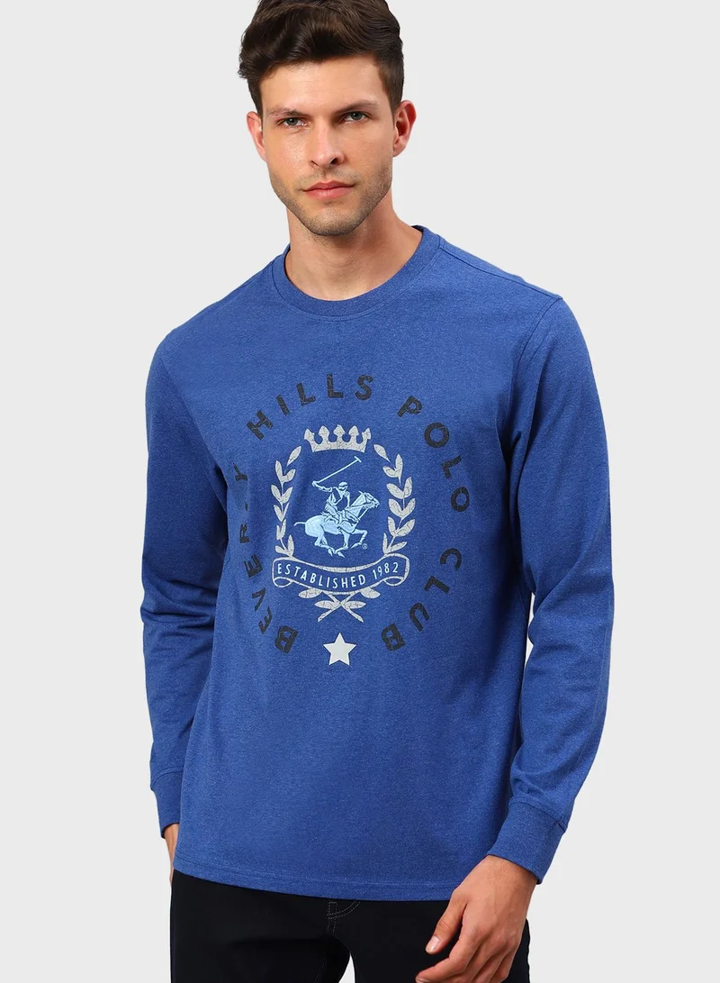 bhpoloclub Logo Crew Neck T-Shirt
