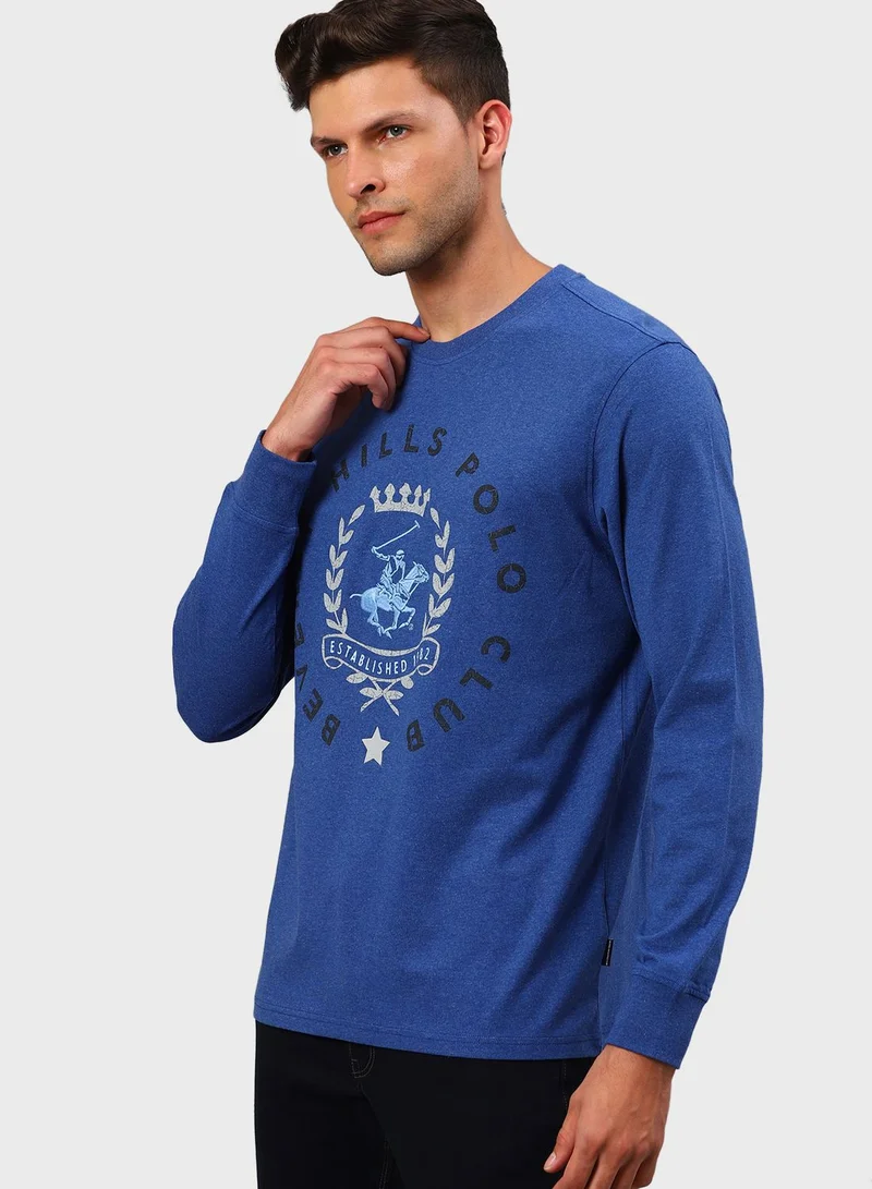 bhpoloclub Logo Crew Neck T-Shirt