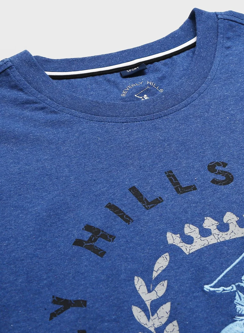 bhpoloclub Logo Crew Neck T-Shirt