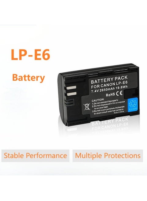 High Capacity Batteries for Canon EOS R, EOS R5, EOS R6,EOS R6 II,EOS R7,EOS 90D,EOS 60D,EOS 70D EOS 80D EOS 5D IV,EOS 6D,EOS 6D II,EOS 7D,EOS 7D Mark II Cameras