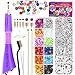 GGLTECK Hotfix Applicator Rhinestones, DIY Hot Fix Rhinestone Applicator Wand Setter Tool Kit with 7 Different Sizes Tips, Tweezers & Brush Cleaning kit and 2 Pack Hot-Fix Crystal Rhinestones - Image 2