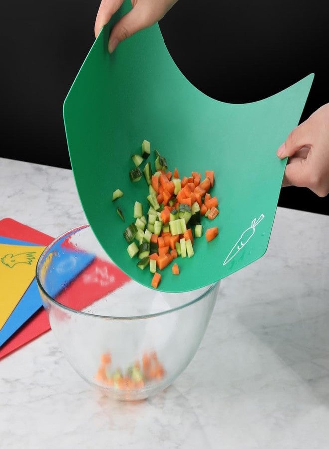 نيو ستار فود سيرفيس لوح تقطيع مرن من نيو ستار فود سيرفيس 42627، مقاس 12 بوصة × 15 بوصة، ألوان متنوعة، طقم من 6 قطع - Image 4