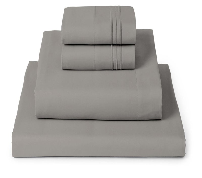 Mellanni King Sheets Set - 4 PC Iconic Collection Bedding - Hotel Luxury, Extra Soft, Cooling Bed Sheets - Wrinkle, Fade, Stain Resistant (King, Taupe) - Image 1