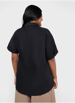 Ginger Plus Polo Neck Casual Top  - Image 2