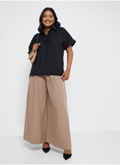 Ginger Plus Polo Neck Casual Top  - Image 4