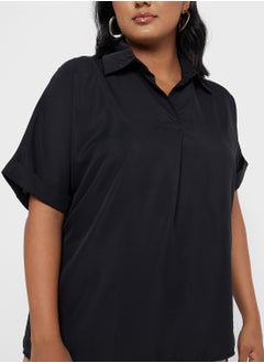 Ginger Plus Polo Neck Casual Top  - Image 3