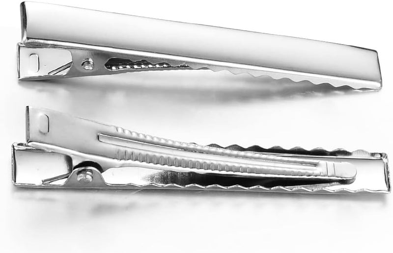 wynameleri Hair Clips Flat Single Prong Alligator Duckbill Barrette Bow 5.6cm - Image 5