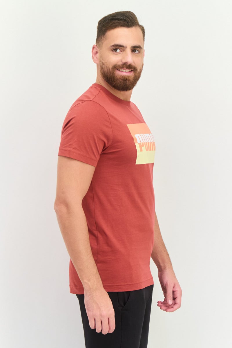 PUMA Men Sportswear Fit Short Sleeve Outdoor T-Shirt, Brown  - Image 4