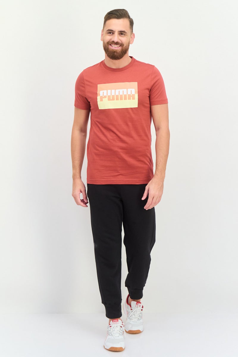 PUMA Men Sportswear Fit Short Sleeve Outdoor T-Shirt, Brown  - Image 2